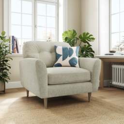 Sven Chunky Chenille Snuggle Chair - thumbnail 1