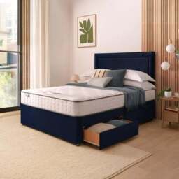 Silentnight Divan Bed With Malvern Velvet Headboard and 800 Pocket Sprung Mattress - thumbnail 3
