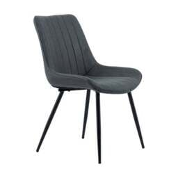 Set of 2 Zion Dining Chairs, Faux Suede - thumbnail 4