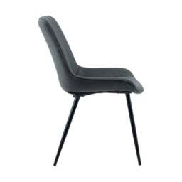 Set of 2 Zion Dining Chairs, Faux Suede - thumbnail 5