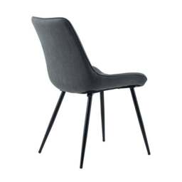 Set of 2 Zion Dining Chairs, Faux Suede - thumbnail 6