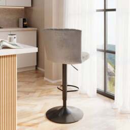 Taylor Gaslift Barstool, Velvet - thumbnail 6
