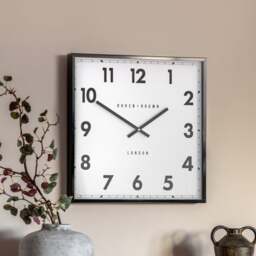 Cedar & Sage Buxton Square Wall Clock