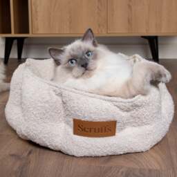 Scruffs Boucle Cat Bed - thumbnail 1