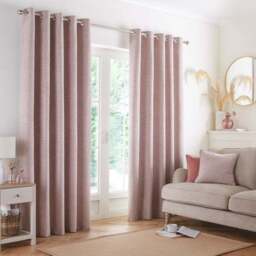 Churchgate Swithland Herringbone Eyelet Curtains (Blackout Available) - thumbnail 2