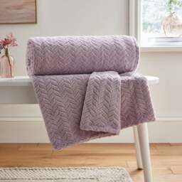 Amelia Recycled Throw Blanket, 200cm x 200cm - thumbnail 1