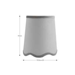 Scalloped Velvet Easy Fit Lamp Shade - thumbnail 4