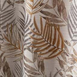 Leaf Jacquard Eyelet Curtains - thumbnail 3