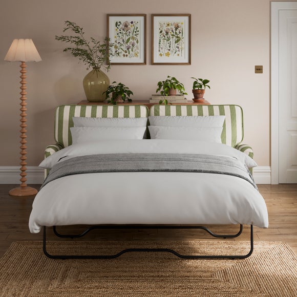 Beatrice II Woven Stripe 3 Seater Sofa Bed - image 1