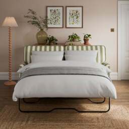 Beatrice II Woven Stripe 3 Seater Sofa Bed - thumbnail 1