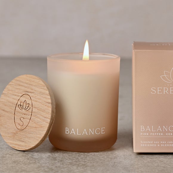 Serenity Balance Pink Pepper Geranium & Amber Candle - image 1