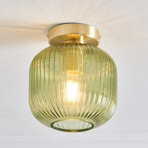 Riley Gold Flush Ceiling Light - image 1