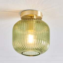 Riley Gold Flush Ceiling Light
