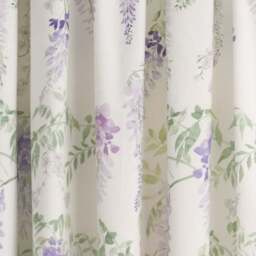 Wisteria Lilac 168 x 183cm Pencil Pleat Curtains With Tie Backs - thumbnail 3