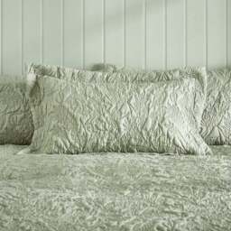 Filey Leaf Duvet Cover & Pillowcase Set - thumbnail 2