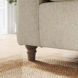 Flori Soft Chenille Corner Sofa - thumbnail 4
