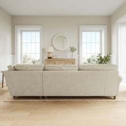 Flori Soft Chenille Corner Sofa - thumbnail 3