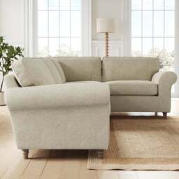 Flori Soft Chenille Corner Sofa - thumbnail 2