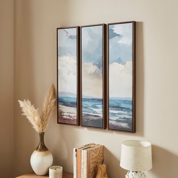 Set of 3 Ocean View Framed Canvases - image 1