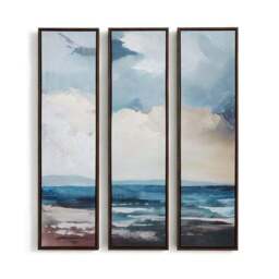 Set of 3 Ocean View Framed Canvases - thumbnail 3
