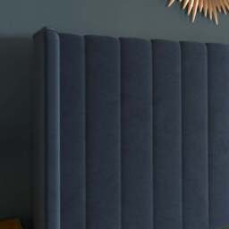 Alara Pleated Velvet Bed Frame - thumbnail 5