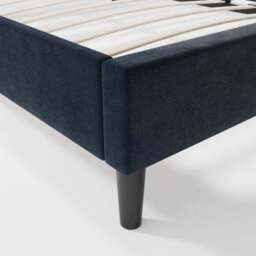 Alara Pleated Velvet Bed Frame - thumbnail 6