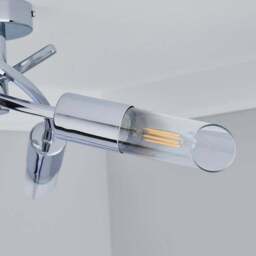 Corvus 3 Light Chrome Semi Flush Ceiling Light - thumbnail 3