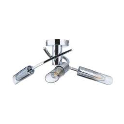 Corvus 3 Light Chrome Semi Flush Ceiling Light - thumbnail 6