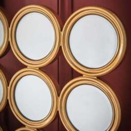 Larysa Circles Square Wall Mirror - thumbnail 2