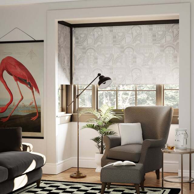 Waterhouse White Blackout Roller Blind White