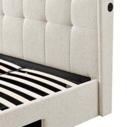 Koble Boucle Side Lift Ottoman TV Bed - thumbnail 6