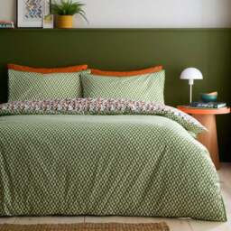 Appletree Star Geo 100% Cotton Duvet Cover & Pillowcase Set - thumbnail 2