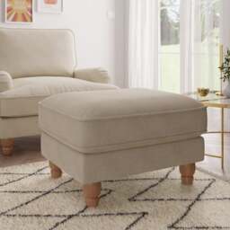 Beatrice Luna Fabric Footstool - thumbnail 1