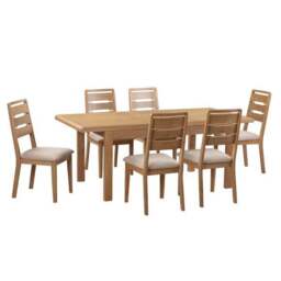 Curve Set of 2 Dining Chairs, Faux Linen - thumbnail 5