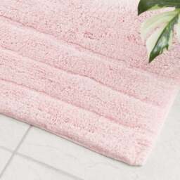 Luxury Cotton Textured Stripe Pedestal Mat - thumbnail 2