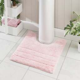 Luxury Cotton Textured Stripe Pedestal Mat - thumbnail 1