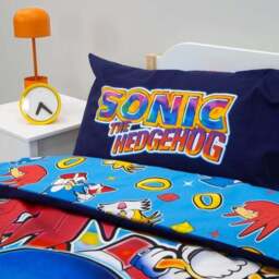Sonic Liquid Polycotton Single Duvet Cover & Pillowcase Set - thumbnail 4
