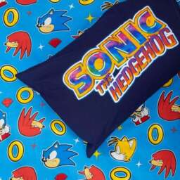 Sonic Liquid Polycotton Single Duvet Cover & Pillowcase Set - thumbnail 5