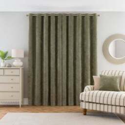 Alayna Chenille Eyelet Curtains (Blackout Available) - thumbnail 4