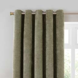 Alayna Chenille Eyelet Curtains (Blackout Available) - thumbnail 1