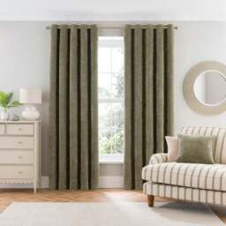 Alayna Chenille Eyelet Curtains (Blackout Available) - thumbnail 2