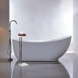 Marble Effect Top White Bath Table - thumbnail 5