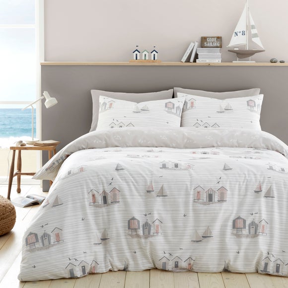 Fusion Beach Huts Duvet Cover and Pillowcase Set - image 1