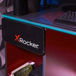X Rocker Carbon Tek Gaming Desk with Wireless Charging and Neo Fibre LED - thumbnail 2