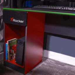 X Rocker Carbon Tek Gaming Desk with Wireless Charging and Neo Fibre LED - thumbnail 6
