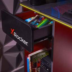 X Rocker Carbon Tek Gaming Desk with Wireless Charging and Neo Fibre LED - thumbnail 4