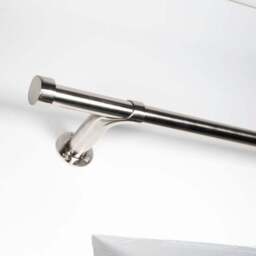 Trinity Room Darkening Extendable Metal Eyelet Curtain Pole - thumbnail 2