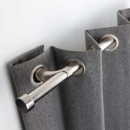 Trinity Room Darkening Extendable Metal Eyelet Curtain Pole - thumbnail 1