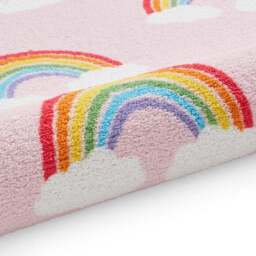 Catherine Lansfield Kids Rainbow Hearts Rug - thumbnail 6