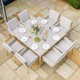 Maze Burford 8 Seater Square Garden Dining Set